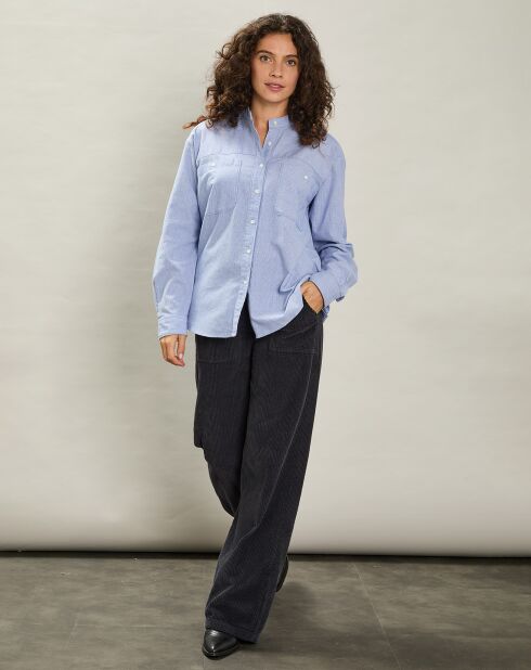 Chemise Nuage bleu/blanc