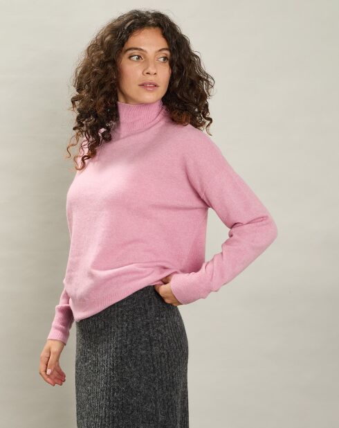 Pull en Laine & Cachemire mélangés Myosine rose