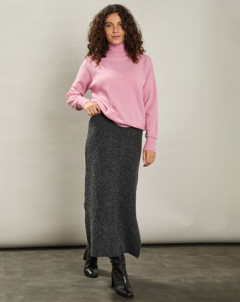Pull en Laine & Cachemire mélangés Myosine rose