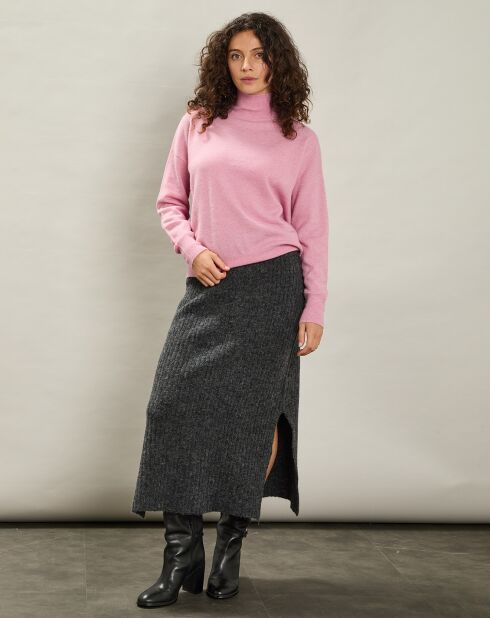 Pull en Laine & Cachemire mélangés Myosine rose