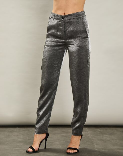 Pantalon Parfait argenté