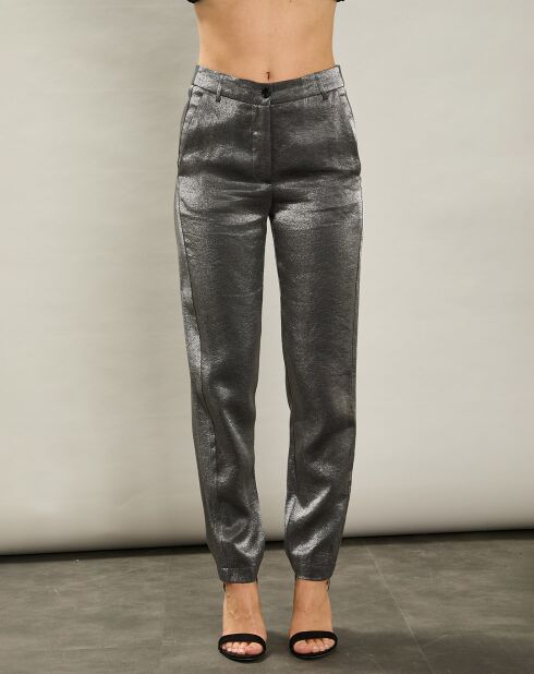 Pantalon Parfait argenté