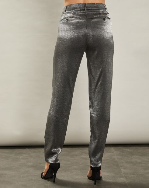 Pantalon Parfait argenté