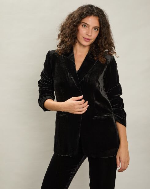 Veste en Velours Tout noire