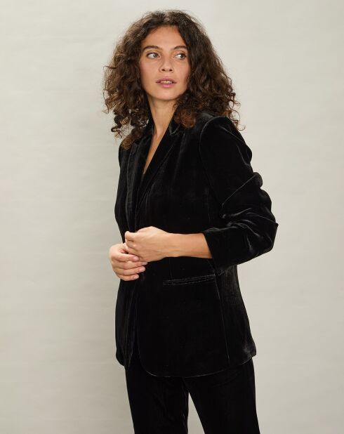 Veste en Velours Tout noire