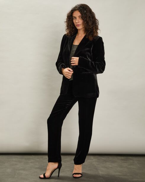 Veste en Velours Tout noire