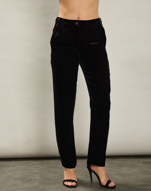 Pantalon en Velours Pietra noir