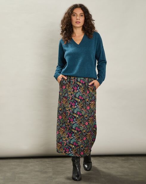 Pull en Laine & Cachemire Miju bleu polaire