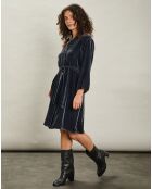 Robe en Velours Rosea grise
