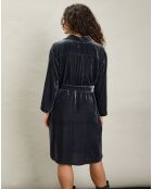 Robe en Velours Rosea grise