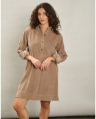 Robe en Velours côtelé Rodwell biscuit