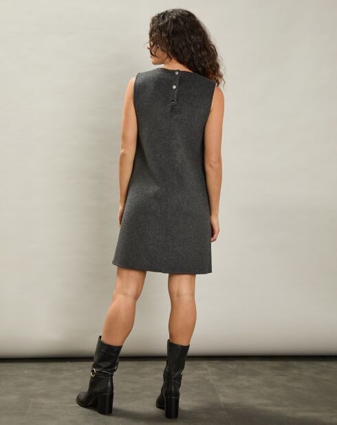 Robe en Laine mélangée Racky anthracite