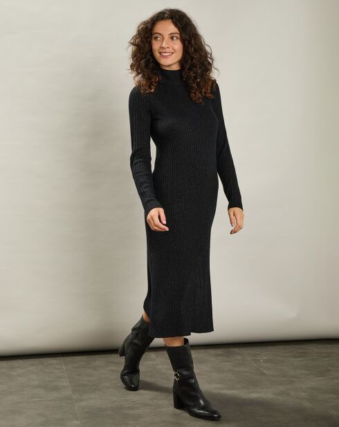 Robe en Laine & Cachemire Maous noire