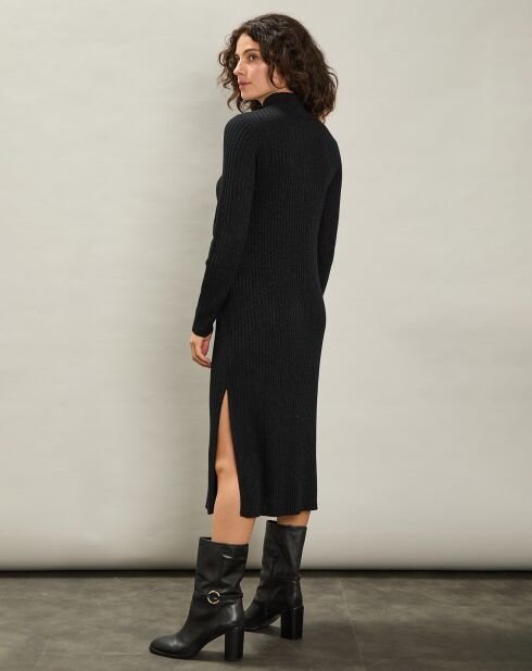 Robe en Laine & Cachemire Maous noire