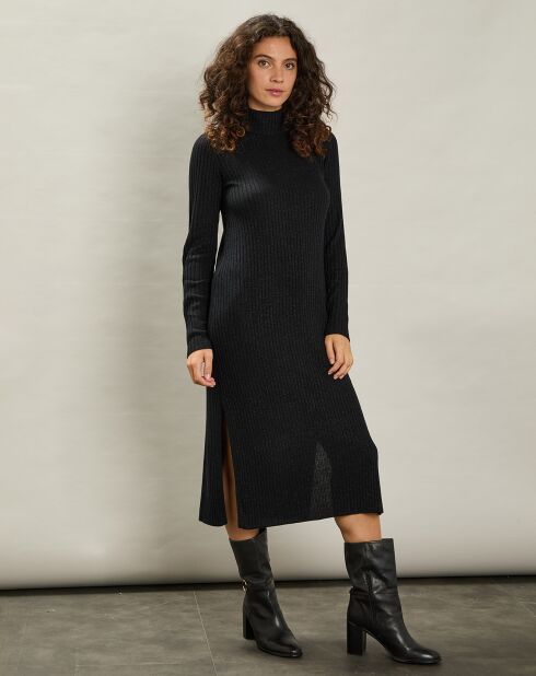 Robe en Laine & Cachemire Maous noire