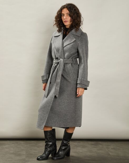 Manteau en Laine mélangée Valencien gris