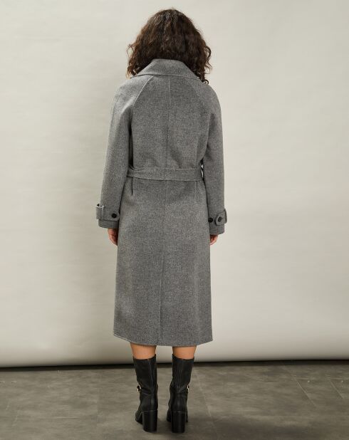 Manteau en Laine mélangée Valencien gris