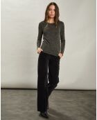T-Shirt maille Taipei noir/doré