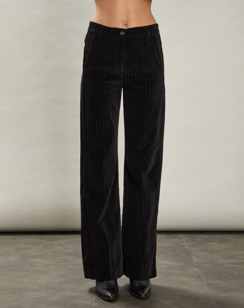 Pantalon en Velours Pandore noir