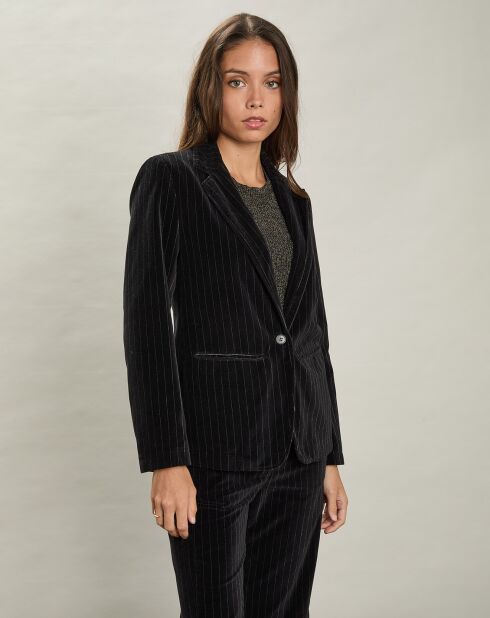 Veste en Velours Virna noire