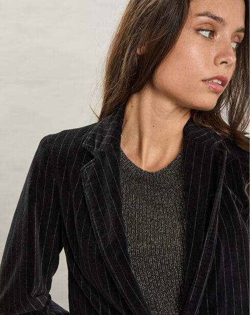 Veste en Velours Virna noire