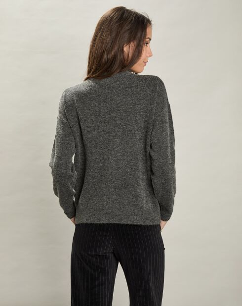 Pull en Laine & Cachemire mélangés Myosine charbon de bois
