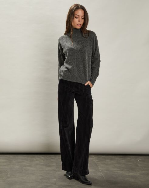 Pull en Laine & Cachemire mélangés Myosine charbon de bois