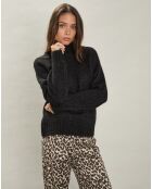 Pull en Alpaga mélangé Myffie noir/argenté