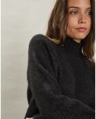 Pull en Alpaga mélangé Myffie noir/argenté