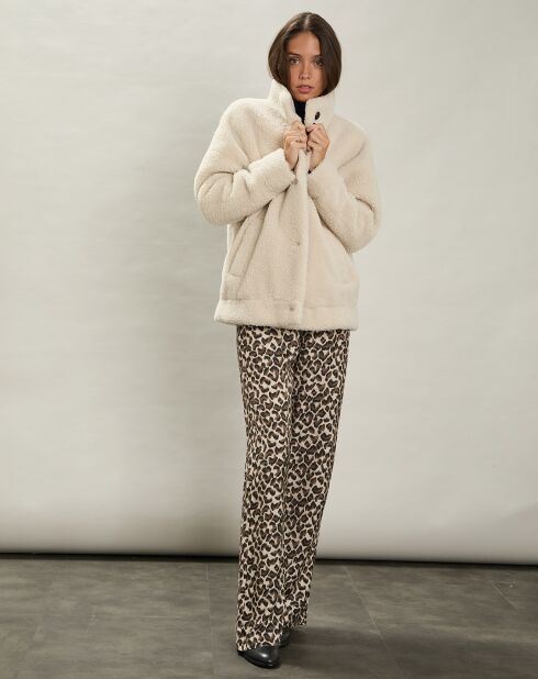 Manteau en Fausse Fourrure Valery naturel