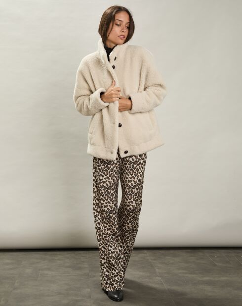 Manteau en Fausse Fourrure Valery naturel