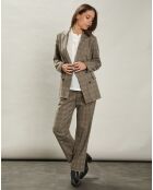 Veste en Laine mélangée Très beige/gris