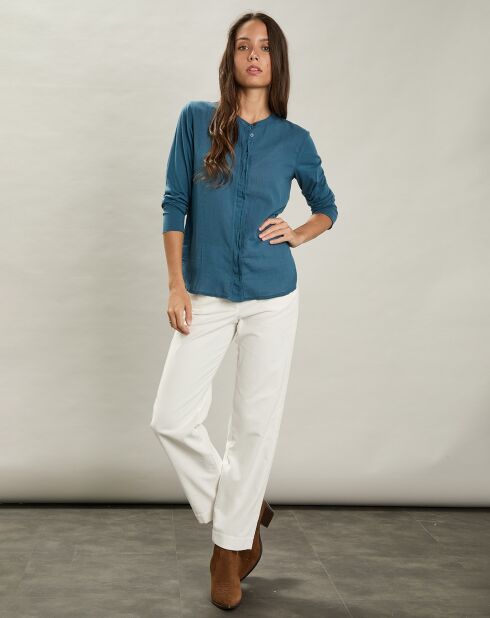 Chemise Talva bleu polaire