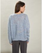Pull en Mohair & Laine mélangés Maizy bleu