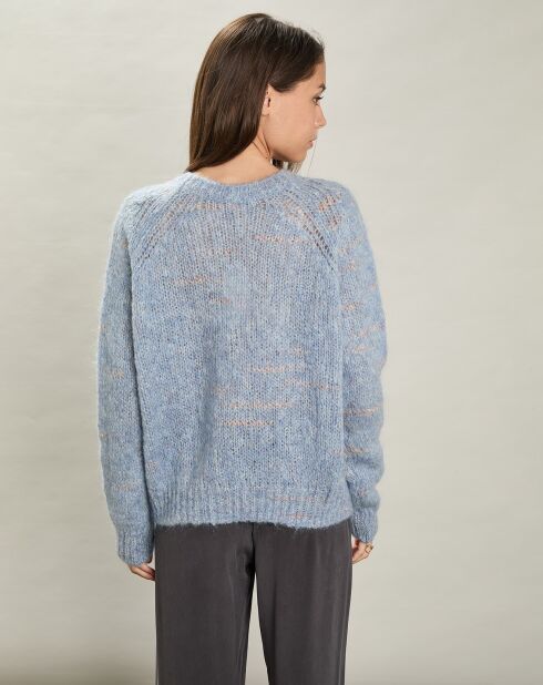Pull en Mohair & Laine mélangés Maizy bleu