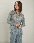 Chemise Coraz bleu argenté