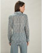 Chemise Coraz bleu argenté