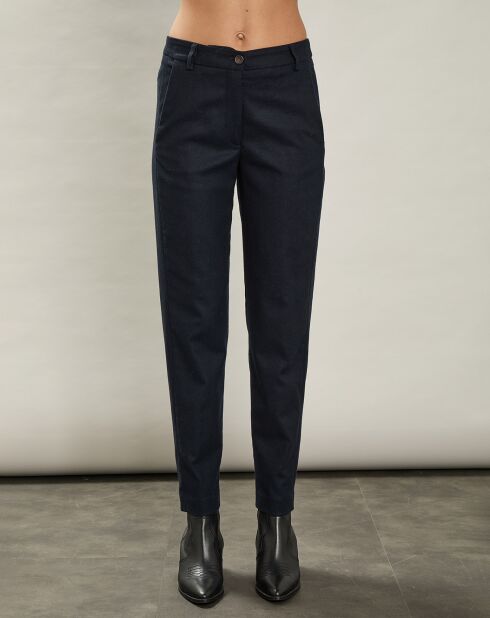 Pantalon en Laine mélangée Parfait marine