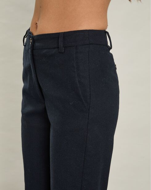 Pantalon en Laine mélangée Parfait marine