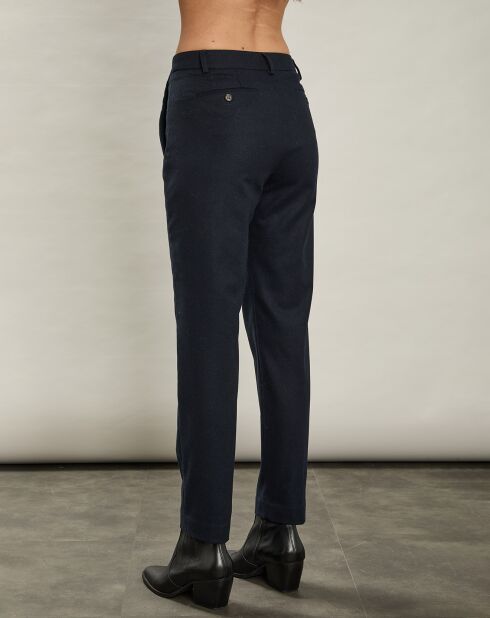 Pantalon en Laine mélangée Parfait marine