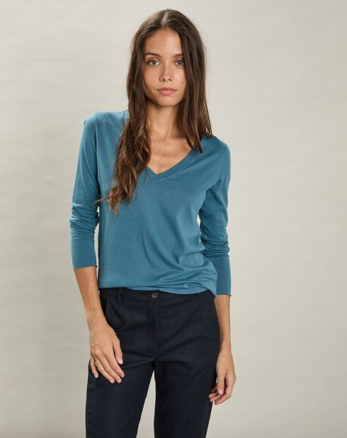 T-Shirt Tidian bleu polaire
