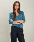 T-Shirt Tidian bleu polaire