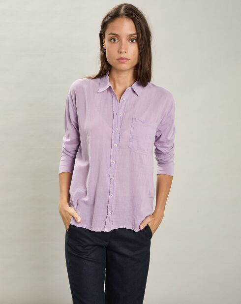 Chemise Tallez mauve