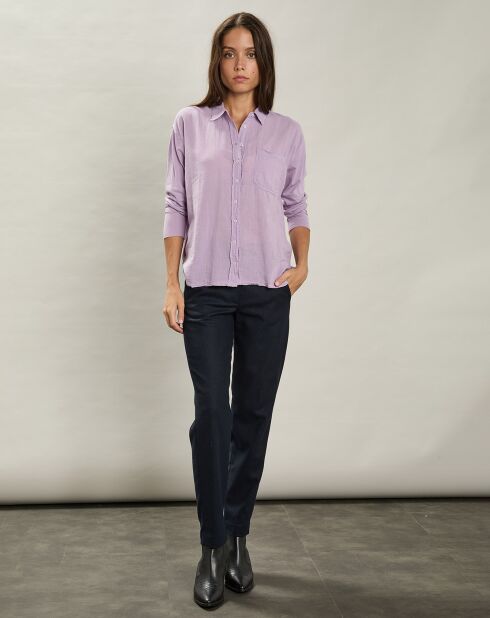 Chemise Tallez mauve