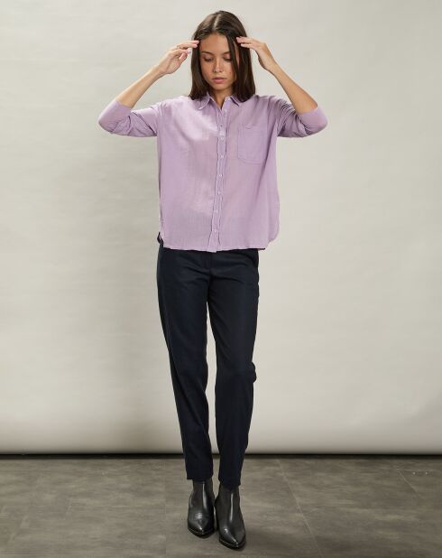 Chemise Tallez mauve