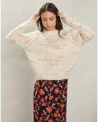 Pull en Mohair & Laine mélangés Maizy milk