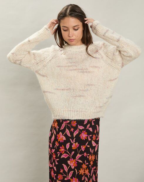 Pull en Mohair & Laine mélangés Maizy milk