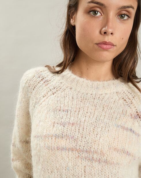 Pull en Mohair & Laine mélangés Maizy milk