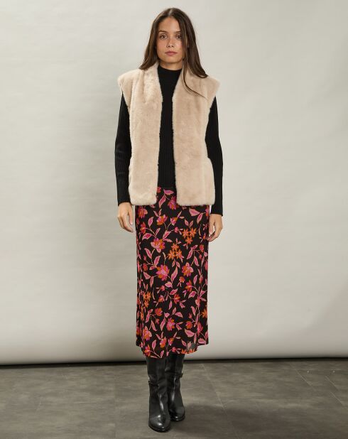 Gilet en Fausse Fourrure Vasco naturel