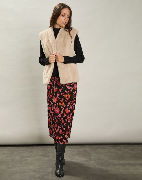 Gilet en Fausse Fourrure Vasco naturel
